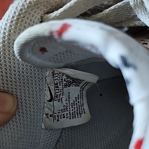 AWESOME CUSTOM BLACK AND RED SPLATTER NIKE AIR FORCE 1 SHOES - Picture 8 of 11